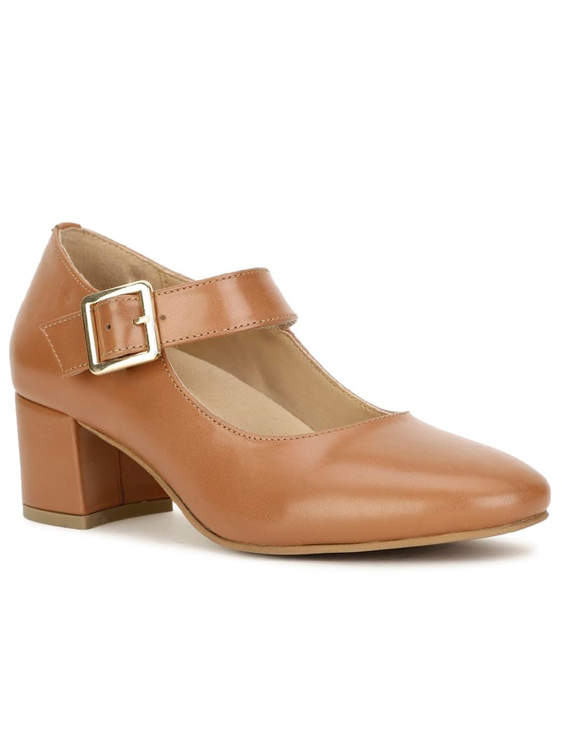 Bata Womens Pump Shalita Pump E 23 in Brown Sise- 6 - Image 2