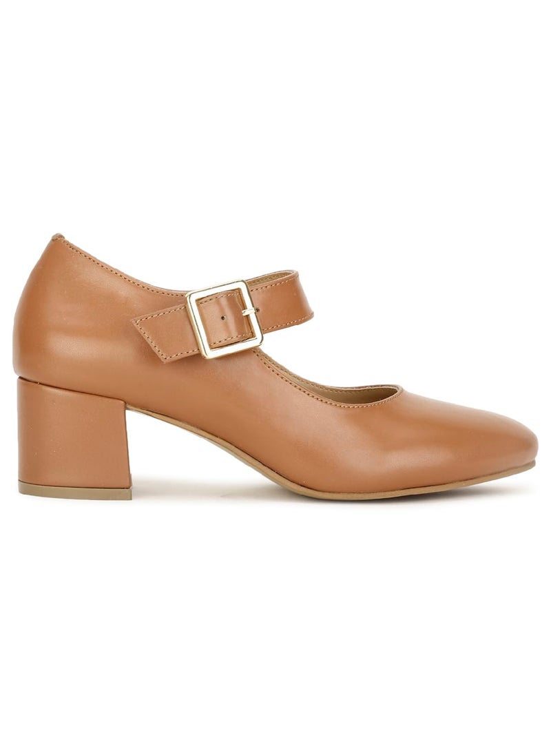 Bata Womens Pump Shalita Pump E 23 in Brown Sise- 6 - Image 3