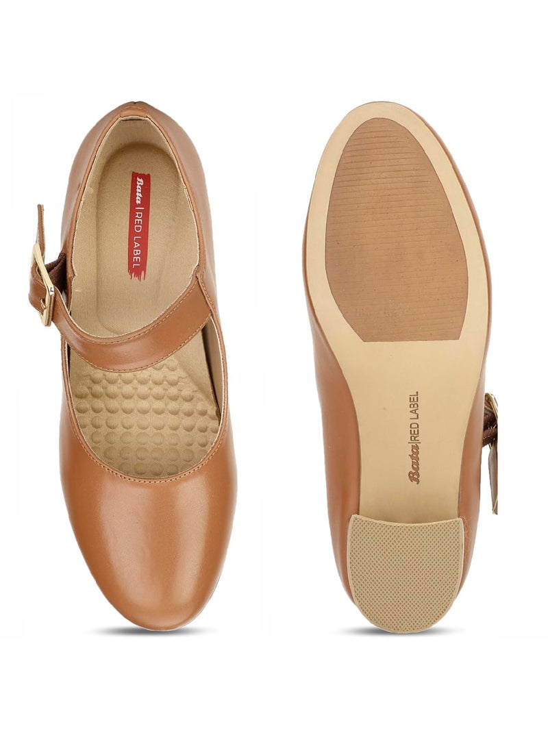 Bata Womens Pump Shalita Pump E 23 in Brown Sise- 6 - Image 5