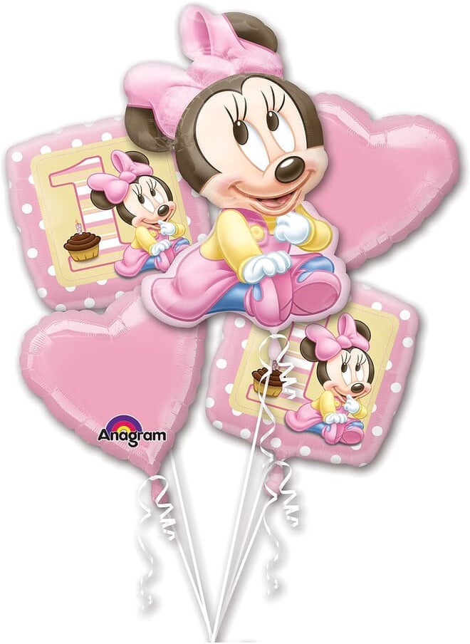 Anagram Anagram Minnie Mouse 1st Birthday Balloon Bouquet 