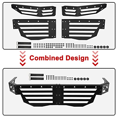 SAUTVS Rear Cargo Bed Extender Tailgate for Can-Am Maverick X3, Heavy Duty Steel Rear Bed Extender Cargo Tailgate Bed Enclosure Rack for Can Am Maverick X3 MAX Turbo R RR 2017-2025 Accessories - Image 2