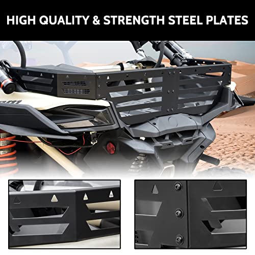 SAUTVS Rear Cargo Bed Extender Tailgate for Can-Am Maverick X3, Heavy Duty Steel Rear Bed Extender Cargo Tailgate Bed Enclosure Rack for Can Am Maverick X3 MAX Turbo R RR 2017-2025 Accessories - Image 3