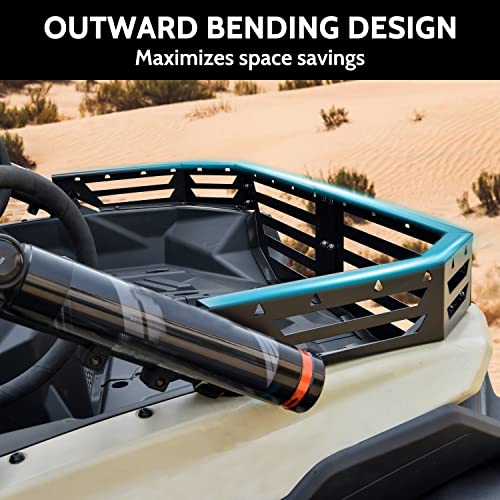 SAUTVS Rear Cargo Bed Extender Tailgate for Can-Am Maverick X3, Heavy Duty Steel Rear Bed Extender Cargo Tailgate Bed Enclosure Rack for Can Am Maverick X3 MAX Turbo R RR 2017-2025 Accessories - Image 4