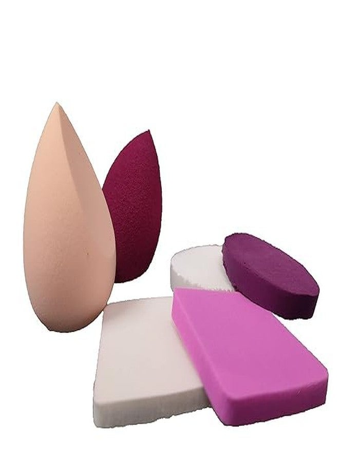 SKYUNION Women's & Girls Cosmetic Makeup Beauty Sponge 6 In 1 Beauty Blender Powder Puff Facial Kit for Foundation - Image 1