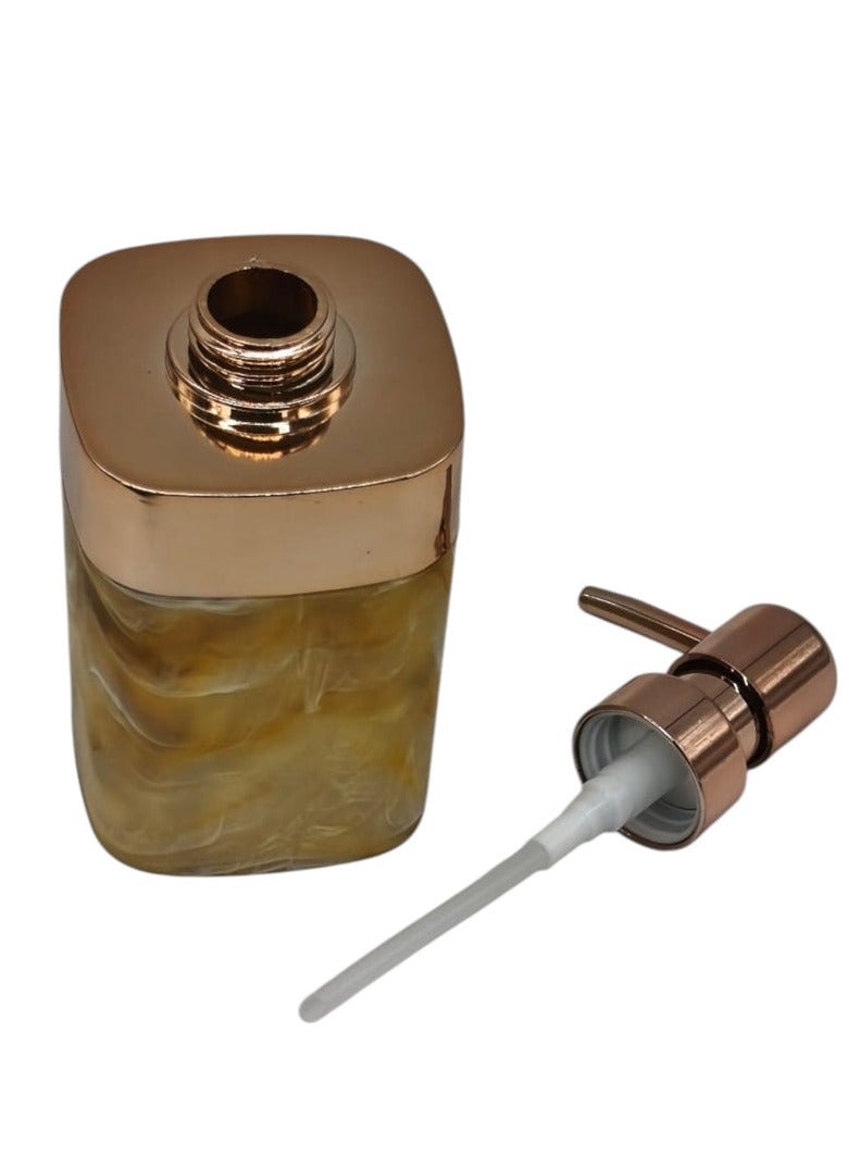 أي كي دي سي موزع صابون سائل من AKDC للحمام وحوض المطبخ، موزع صابون أطباق مع مضخة سهلة الضغط - 400 مل - Image 2