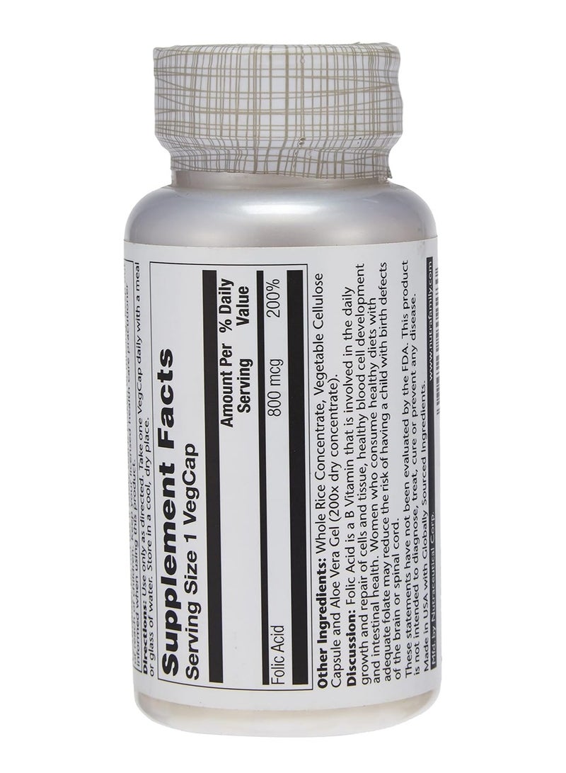 SOLARAY Folic Acid 470 mcg, 100 Veggie Capsules – Daily B9 Supplement for Women’s Nutritional Support - Image 3