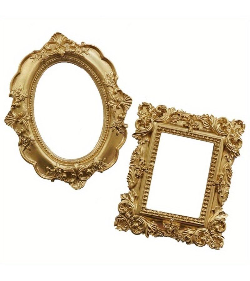Golden Retro Family Photo Frame Model D For Jewelry Display And Home Decoration - Image 2