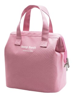 KASTWAVE Lunch Bag Bento Bag, Thickened Thermal Insulation Refrigerated Bento Tote Bag, Lunch Box Carrying Bag for Students Ladies Men Picnic Work Outdoor Pink  - Image 1