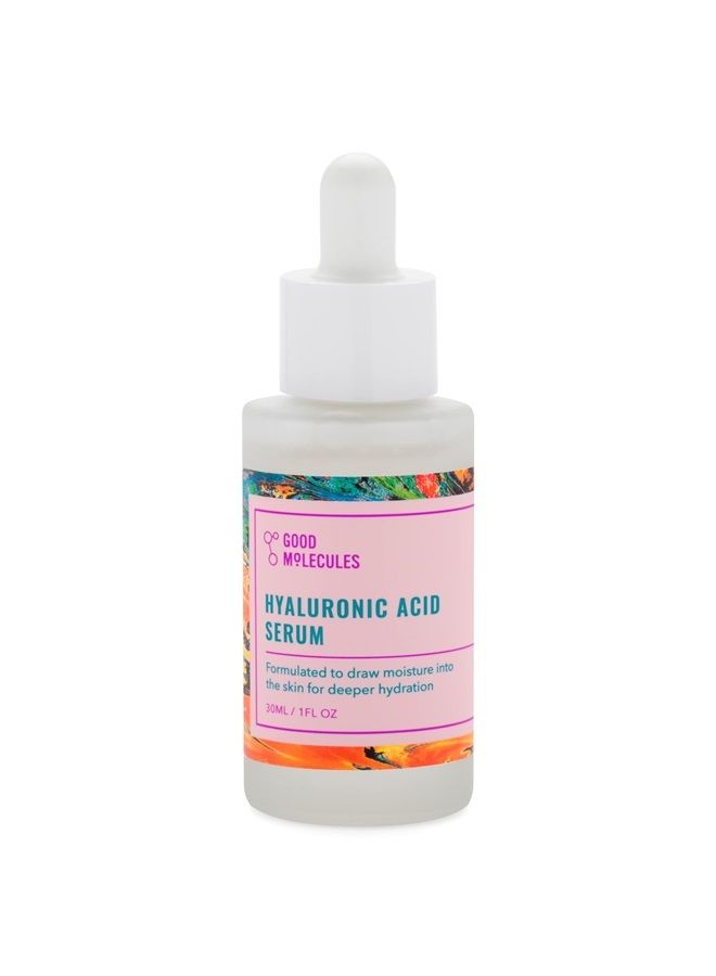 Good Molecules سيروم حمض الهيالورونيك 30 مل/1 أونصة - ترطيب عميق للبشرة الجافة، تركيبة غير دهنية لترطيب، وتكبير، وشد، وتنعيم البشرة للحصول على بشرة شابة - 10% HA، قائم على الماء، خالي من العطور، خالي من التجارب على الحيوانات - Image 1