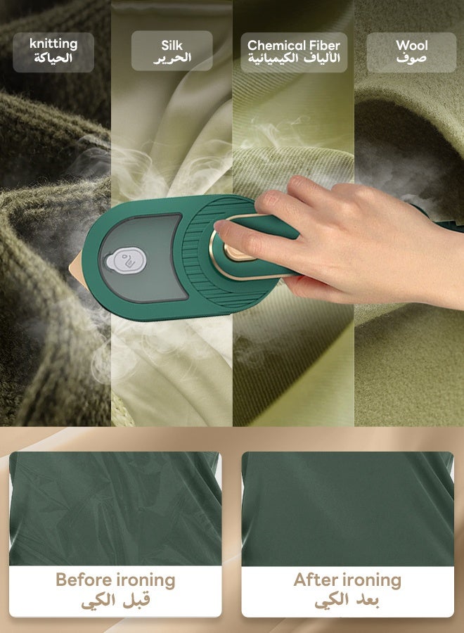 نفس مكواة بخار 3 في 1 للملابس، مكواة بخار محمولة للسفر، مكواة بخار قوية محمولة باليد، تسخين سريع في 30 ثانية لتشكيل الملابس وكيها بشكل مسطح أو تعليقها، مكواة بخار للملابس للفنادق والمنزل والمكتب - Image 3