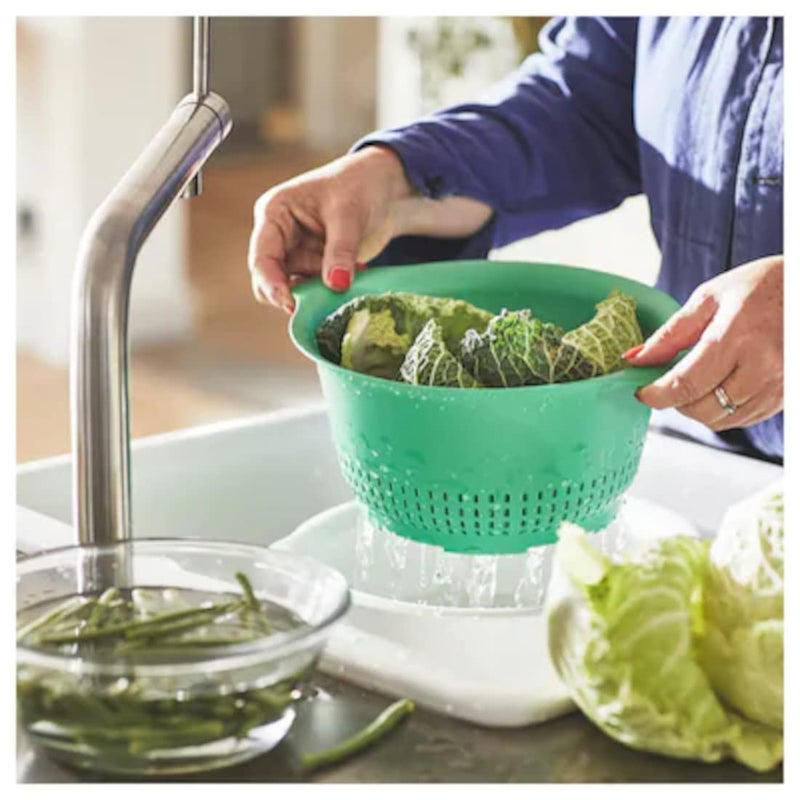 Graidient span ikeaUPPFYLLD Colander Bright Green 24 cm 9 - Image 3