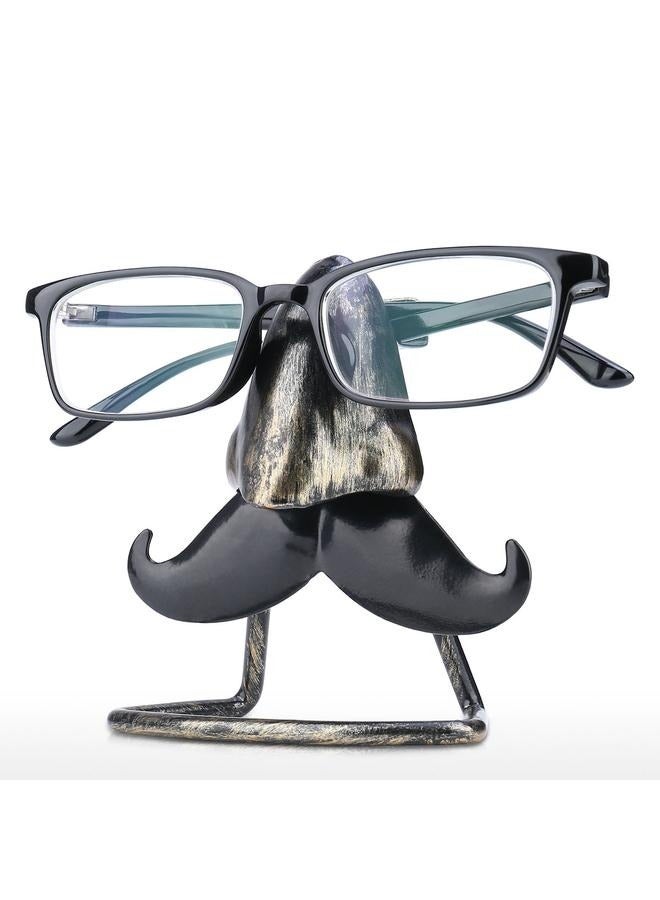 Big Nose And Beard Shaped Eyeglass Holder Multicolour 10*5*11centimeter-Metal Spectacle Sunglasses Display Stand