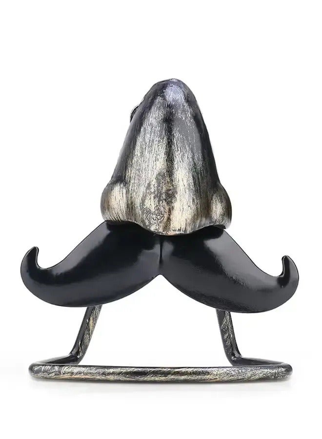 Big Nose And Beard Shaped Eyeglass Holder Multicolour 10*5*11centimeter-Metal Spectacle Sunglasses Display Stand