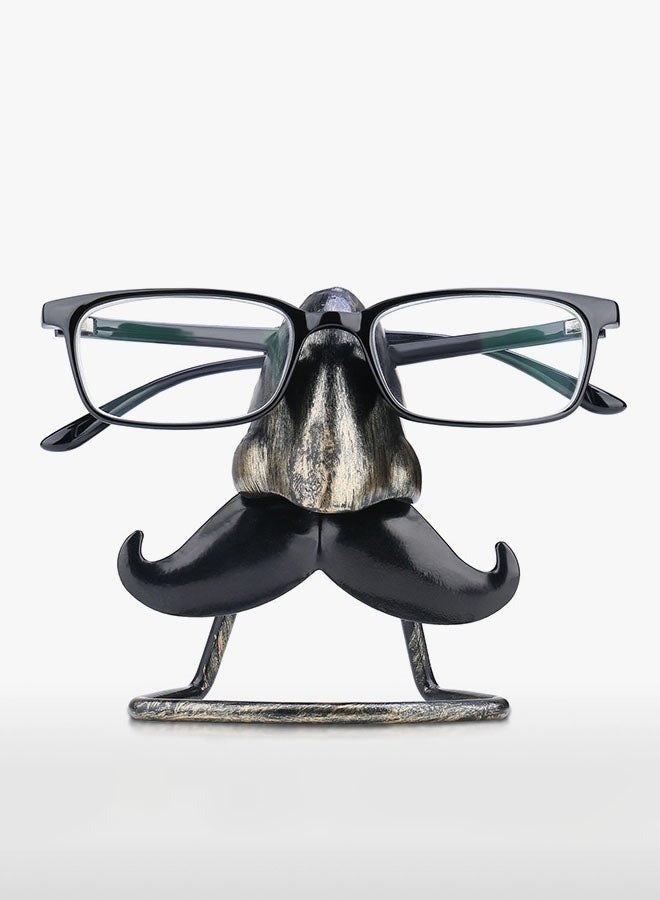 Big Nose And Beard Shaped Eyeglass Holder Multicolour 10*5*11centimeter-Metal Spectacle Sunglasses Display Stand