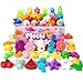 JOYIN Mochi Squishy Toy Set 100 Pack Mini Squishy Mochi Party Favors for Kids Kawaii Stress Relief Toys Basket Stuffers Goodie Bags Fillers Birthday Gifts Classroom Prizes - Image 3
