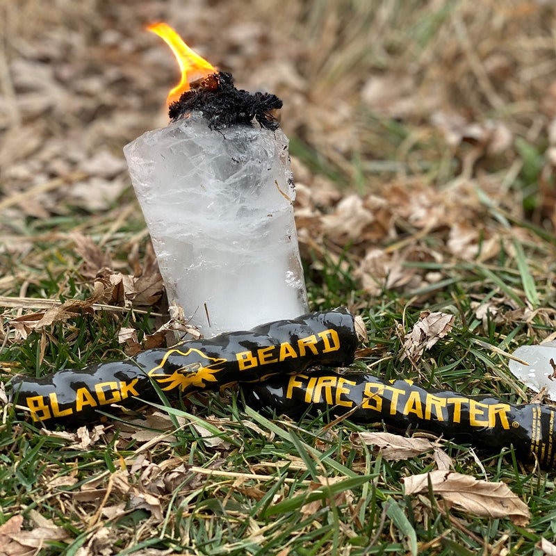 Black Beard Fire Starter Rope (1 Rope) | 100% Weatherproof Fire Starter for Campfires | Can Light 50+ Fires with Over 4.5 Hour Burn Time | Infinite Shelf Life for Emergency Survival Kits | Made in USA - Image 3