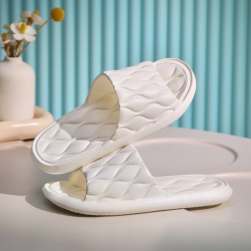 Men's and Women's Home Slippers, Non-Slip Soft Sole for Bathroom and Hotel Use