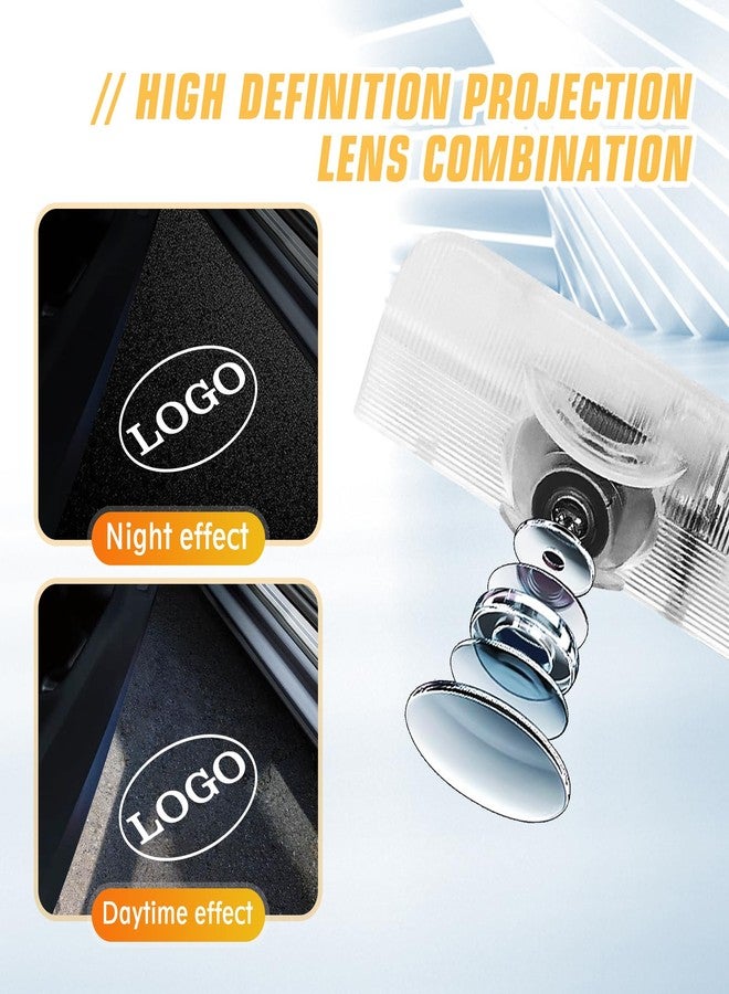 JCRNBU 2PCS Car Door Lights Logo for Maxima 2004-2021, Puddle Lights LED Welcome Lights Accessories, Door Courtesy Light LED Ghost Shadow Lights - Image 3
