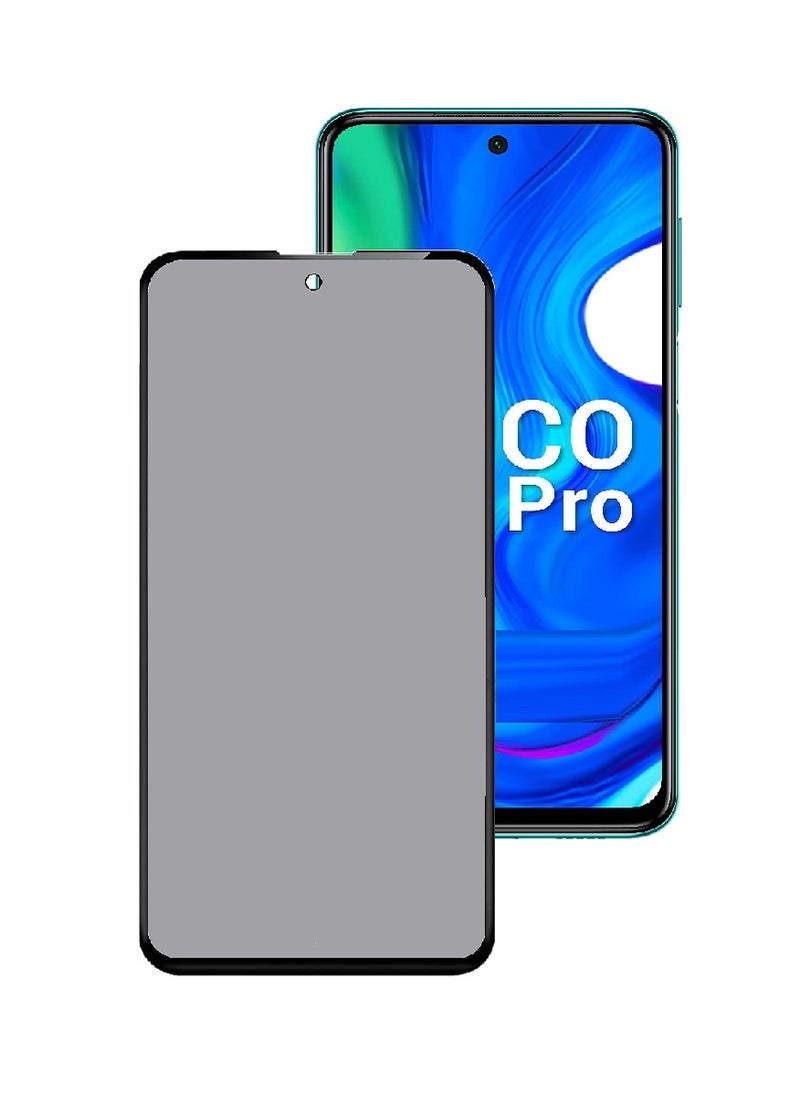 Super Tempered Glass Screen Protector Anti-Spy Privacy Designed For Xiaomi Poco M2 Pro Full Screen Coverage And Bubble Free - Image 1