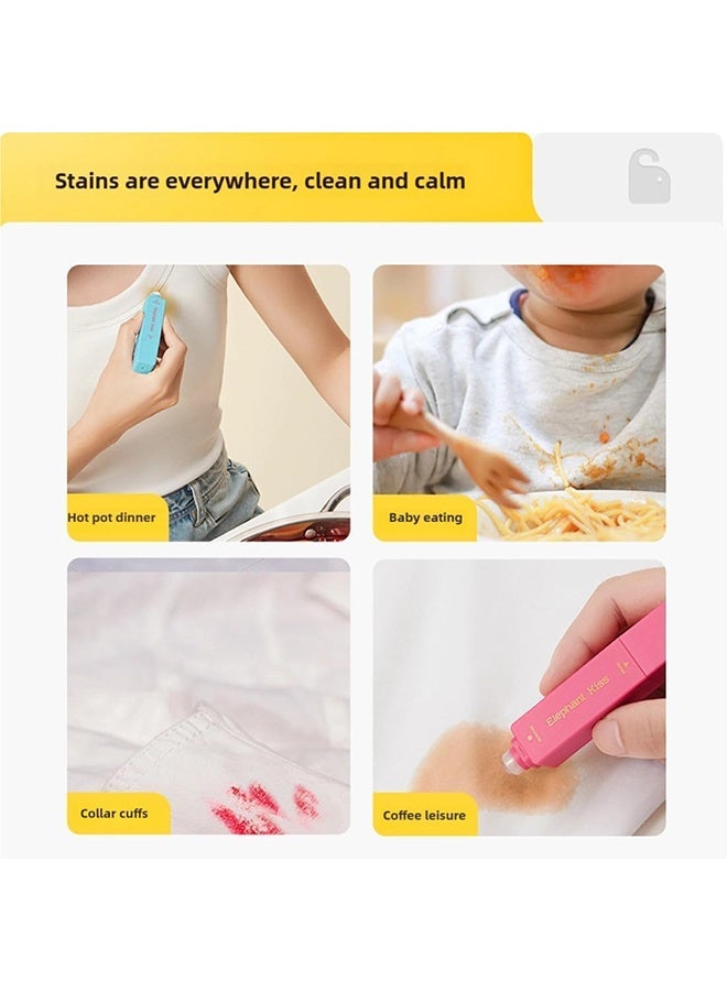 Stain Remover Pen, 3-Second Stain Remover Pen for Clothes, Double Head Instant Treater Sticks with Lanyard, Travel & Pocket-Sized, Spot Cleaner (blue) - Image 4