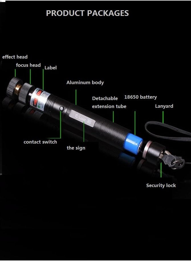 Gasin - High Power Laser Pointer Green Light Torch - Image 1