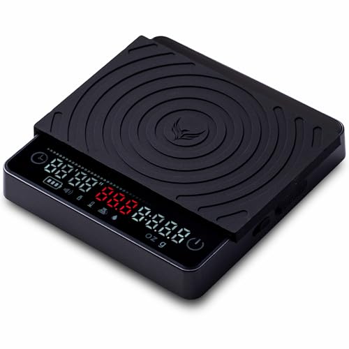 KNODOS Smart Coffee Scale Easy Use Digital Espresso Scale with Timer Auto Tare Flow Rate Indicator Compact Rechargeable Weight Scale for Drip Coffee Pour Over Matcha - Image 1