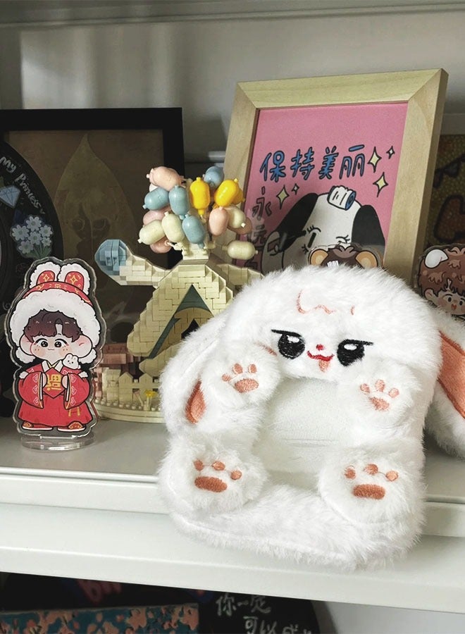 Generic Kpop photocard Holder bag ID card protective cover cartoon plush card holder pendant compatible with ive/BTS three-inch small card - Image 3