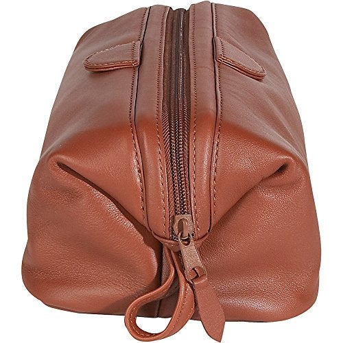 Royce Leather Toiletry Bag - Top Grain Cowhide Leather (Black) - Image 4