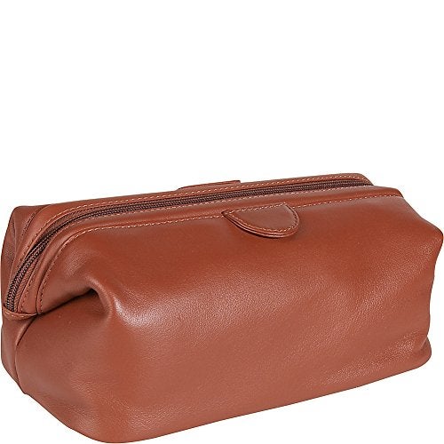 Royce Leather Toiletry Bag - Top Grain Cowhide Leather (Black) - Image 3