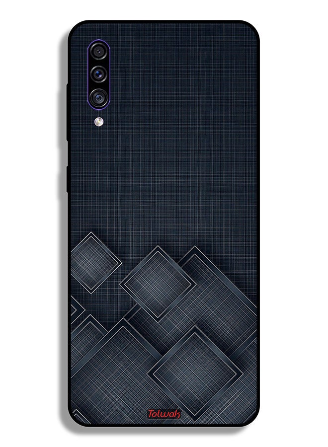 Tolwak Samsung Galaxy A50 Protective Case Cover Squares Pattern On Cloth - Image 1