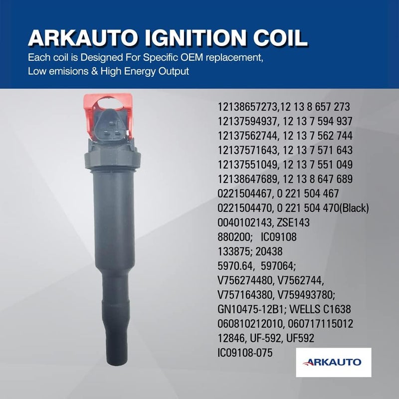 ARKAUTO 4PCS High Performance Ignition Coil ARK-IG592-R for BMW and MINI Models - Image 4