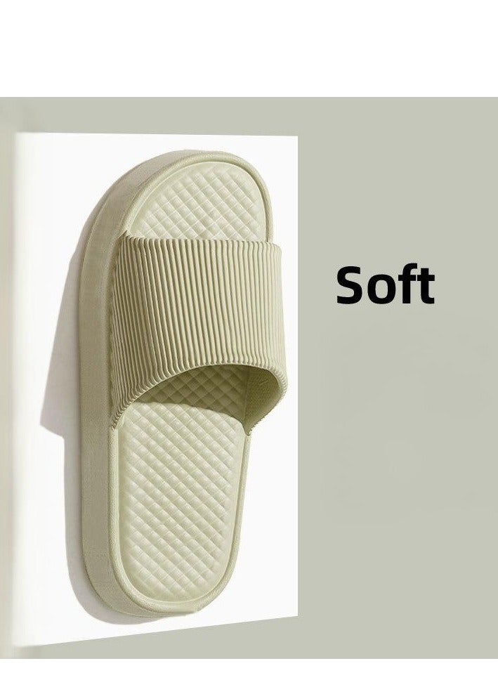 EFUMKE EVA bathroom shower slippers non-slip quick-drying lightweight household shower slippers beach slippers super soft home slippers, can be used indoors and outdoors (it is recommended to choose one size larger than the actual size) (size 40-41/24.5cm) - Image 1