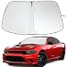 GZSH 2026 Upgrade Front Windshield Sunshade fit for Dodge Charger 20112024 Foldable Car Shade 240T Reflective Polyester Automotive Windshield Sunshades for Dodge Charger Sun Shade Keeps Your Vehicle Cool - Image 2