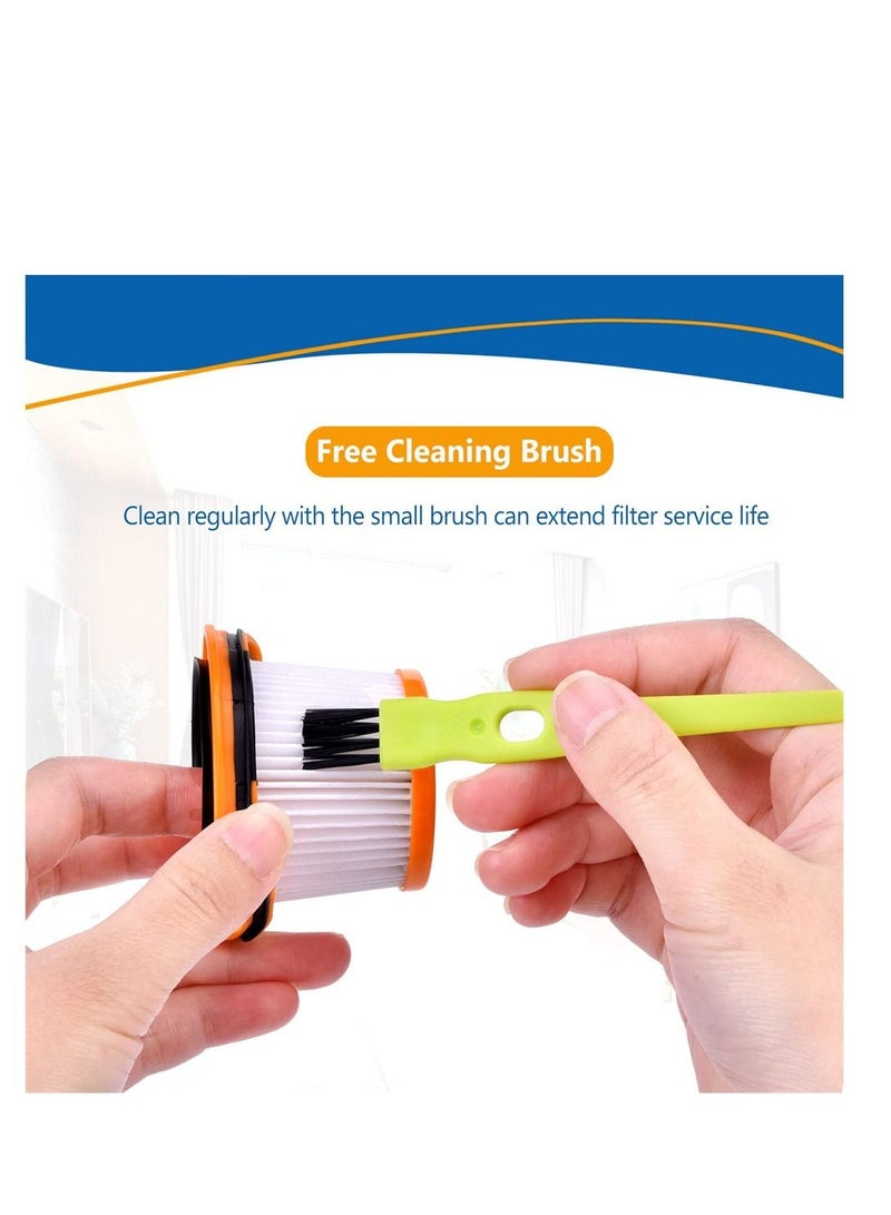Y&D 4 Pack Replacement Vacuum Filter for Shark Wandvac System WS620 WS630 WS632 WS632BLBRN WS632GDBRN WS632GNBRN WS632PKBRN WS632RGBRN (Replace to Part- XFFWV360) - Image 2