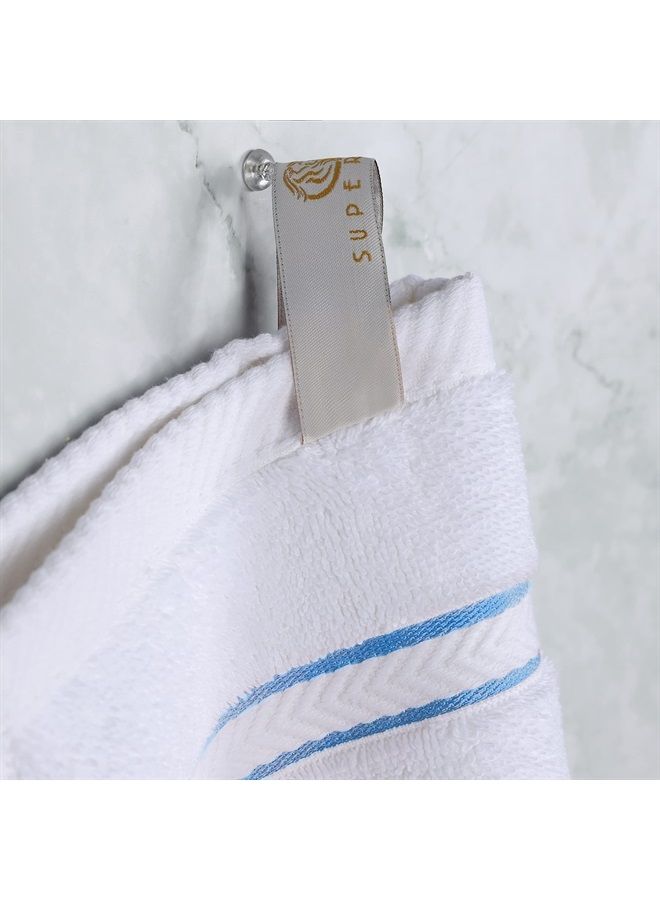 Superior Turkish Cotton Ultra-Plush 6-Piece Hand Towel Set, Small Towels for Home, Apartment, Airbnb, Kitchen, Bathroom Essentials, Absorbent Quick Drying, Bath Accessories, Soft Basics, Light Blue - Image 3