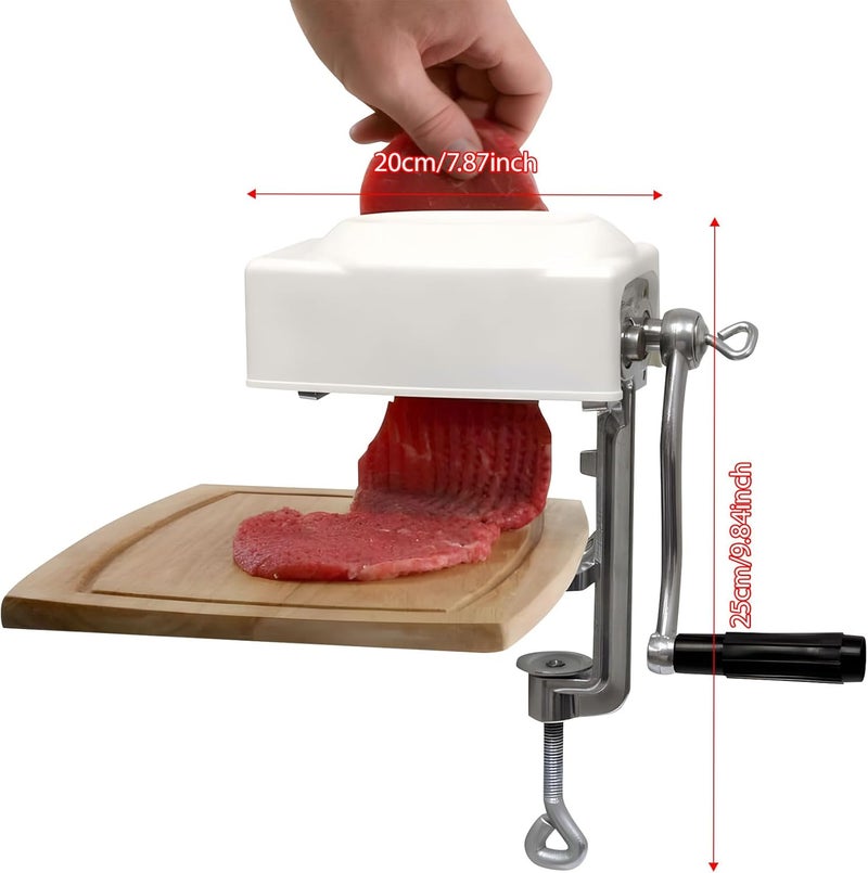 Manual Meat Tenderizer Tool Cast Iron Ergonomic Design Compact Handheld Cubing Machine for Beef Chicken Pork Kitchen Essential Handheld - Image 3