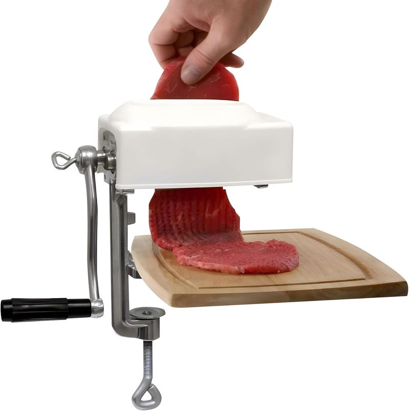 Manual Meat Tenderizer Tool Cast Iron Ergonomic Design Compact Handheld Cubing Machine for Beef Chicken Pork Kitchen Essential Handheld - Image 1
