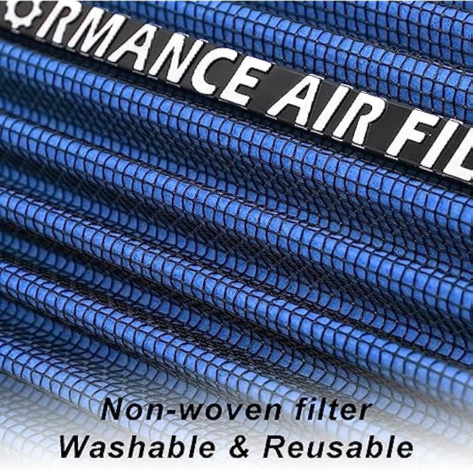 RIAYOOE 3 3.5 4 inch Cold Air Intake Filter 76mm 89mm 101mm Performance Cone Air Filters Universal for Racing Sport Car 3 Sizes in 1, XH-UN078-101-BL - Image 4