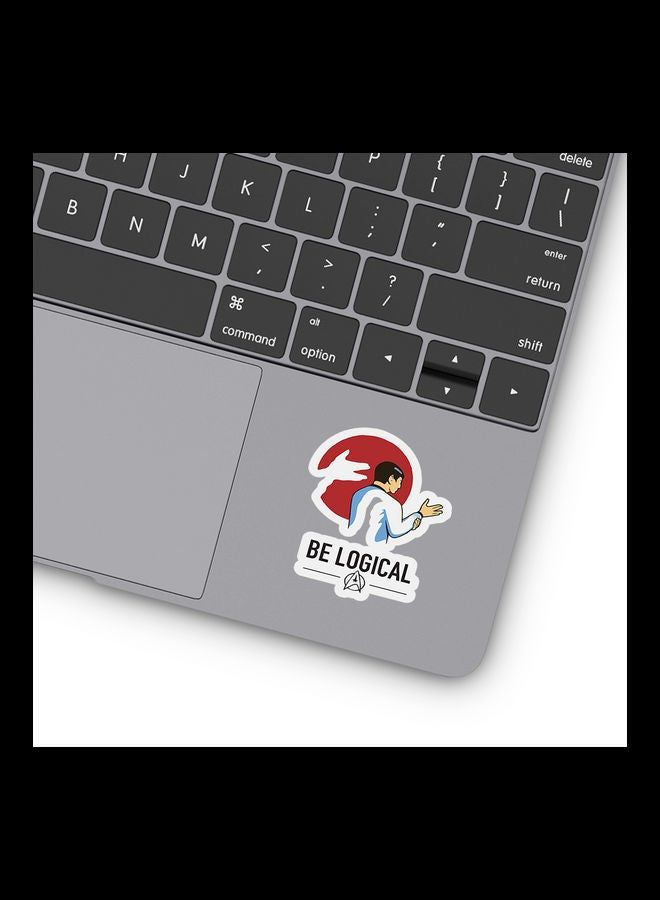 RKN Logical Spock Star Trek Vinyl Stickers For Laptop 3inch - Image 2
