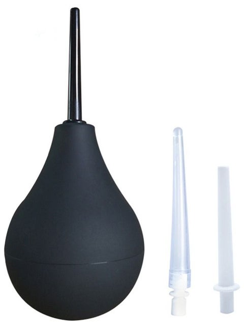 224ml Enema Bulb Kit Douche Cleaner Enema Kit for Women Men with 3 Replaceable Nozzles