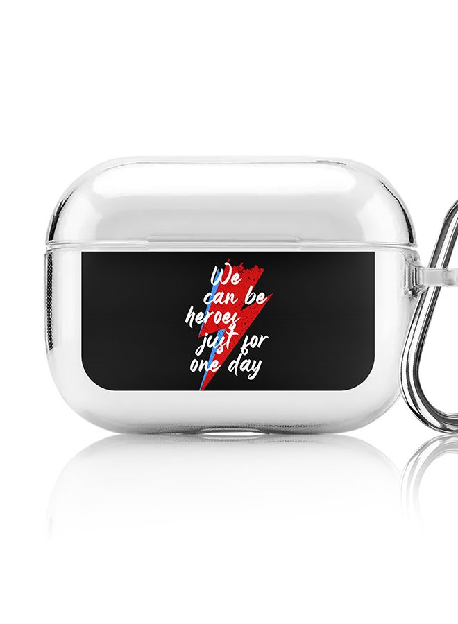 Stylizedd Classic Clear printed Case for Apple AirPods Pro 2nd Generation Thin Transparent Cover [Designed for Apple AirPods Pro 2nd Generation] - We can be heros - Image 1