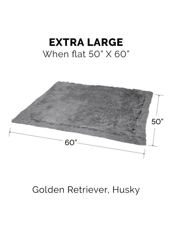 Furhaven Waterproof Throw Blanket for Dogs & Indoor Cats, Washable - Shaggy Plush Calming Long Faux Fur & Velvet Dog Blanket - Gray, Extra Large/XL - Image 2