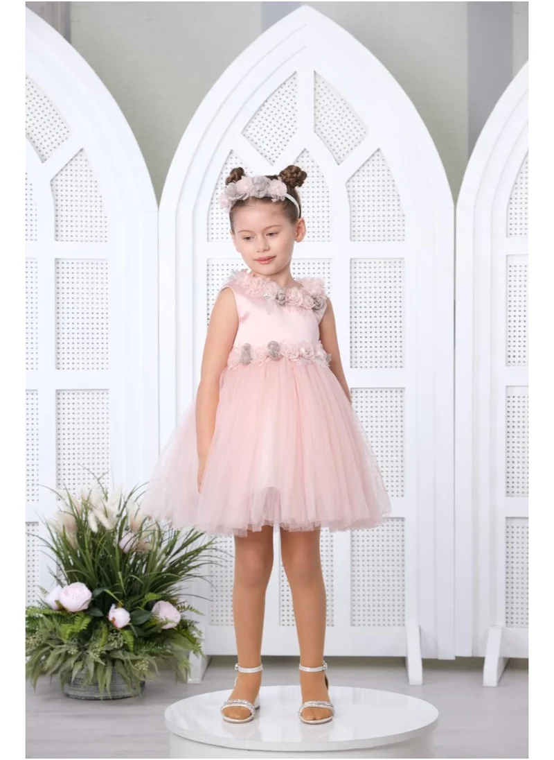 VIA BAMBINO Flower Girls Dress Pink 3162