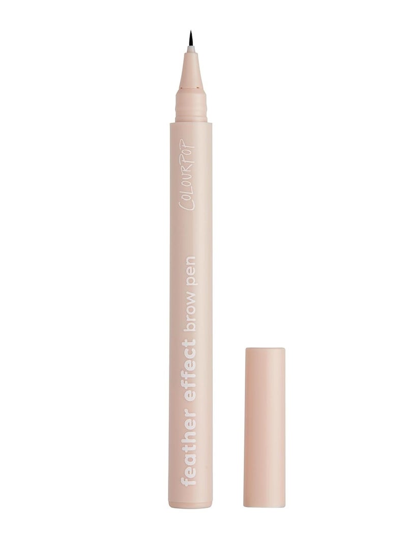 ColourPop ColourPop Feather Effect Brow Pen - Eyebrow Pen with a Micro-Fine Tip & All Day Wear - Smudge-Free, Water-Resistant Formula for Fuller, Natural-Looking Brows - Light Brown (0.03 oz)  - Image 1