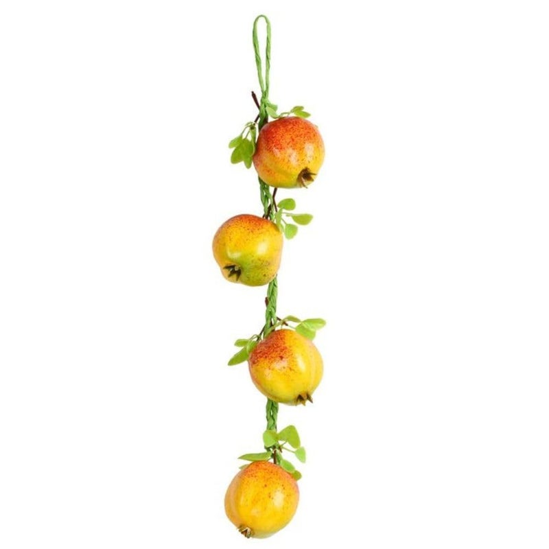 SINGAA Artificial Fruits Strings | Fruit Chain for Home, Office, Garden, Juiceshops, Wall Hanging, Fruit Shops, Reception, Photography and Events Decoration - 60 CM (Pack of 1) (Pomegranate) - Image 1