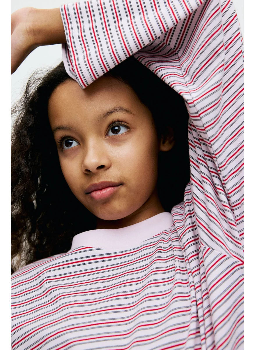 اتش اند ام Long-Sleeved Cotton Jersey Top