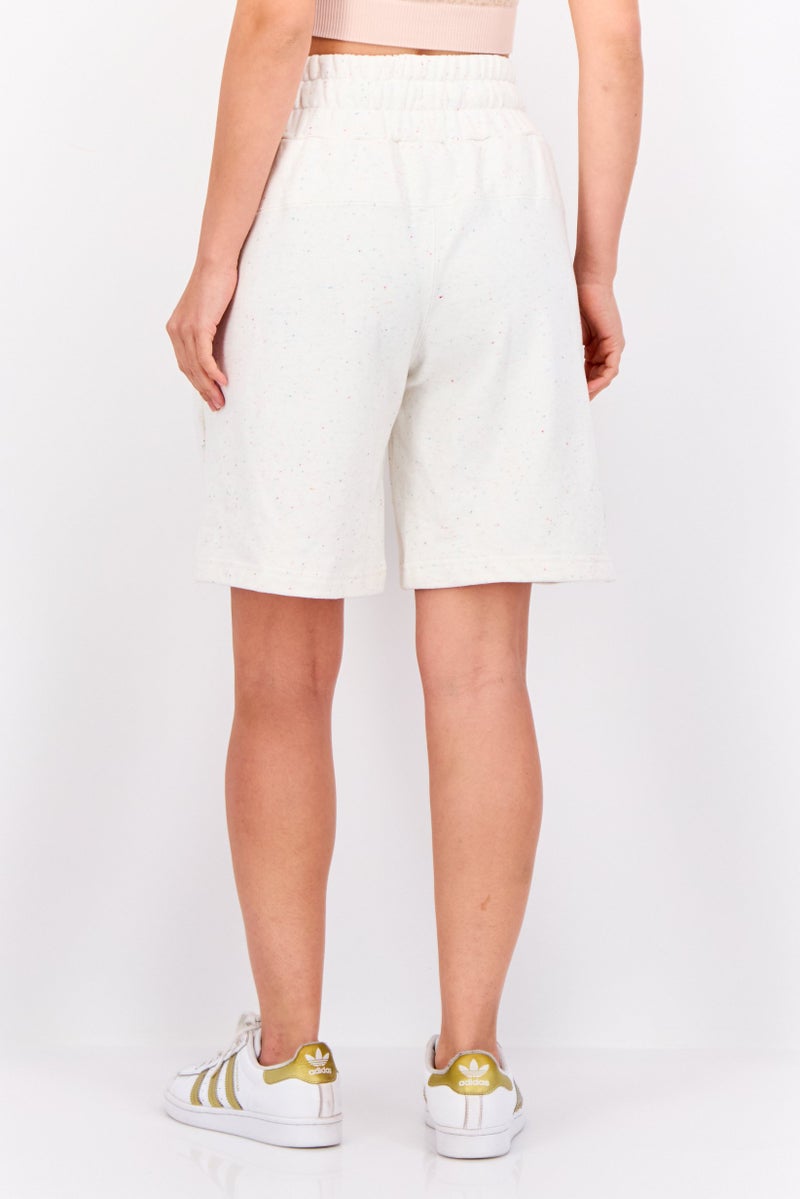 PUMA Women Sportswear Fit Brand Logo Outdoor Shorts, Off White  - Image 2