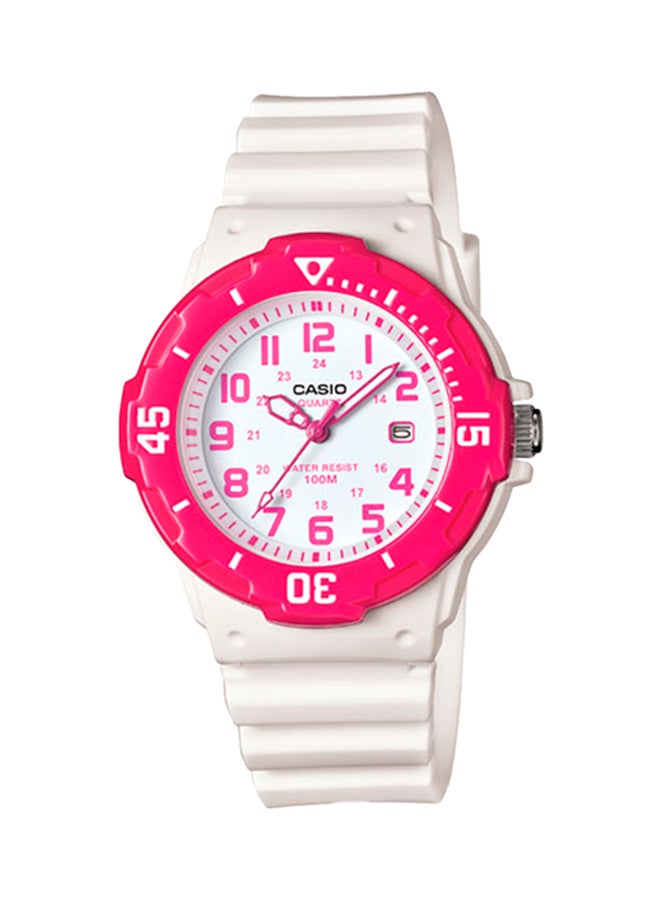 CASIO Women Resin BAnd Analog Watch LRW-200H-4BDF - 34 mm - White - Image 1