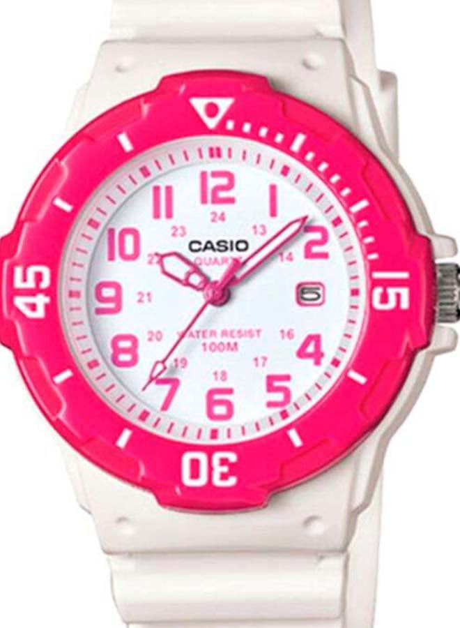 CASIO Women Resin BAnd Analog Watch LRW-200H-4BDF - 34 mm - White - Image 4