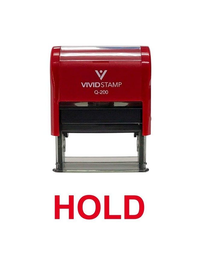 Vivid Stamp Hold Self Inking Rubber Stamp (Red Ink) Medium - Image 3
